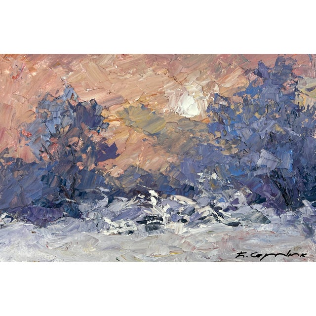 Oil Painting Frosty Morning Serdyuk Boris Petrovich For Sale