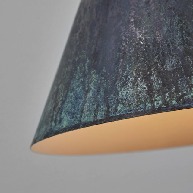Mid-Century Modern Hans-Agne Jakobsson 'Tratten' Darkly Patinated Outdoor Sconce For Sale - Image 3 of 12