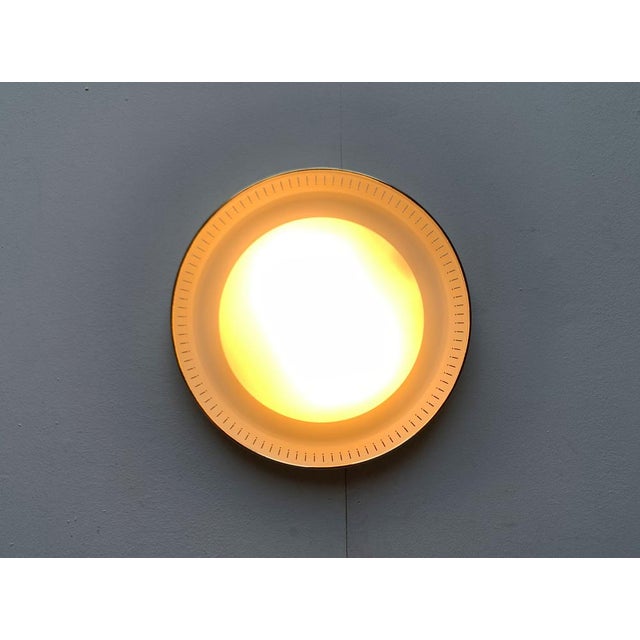 Mid-Century Metal and Glass Plafoniere Ceiling, 1960s For Sale - Image 6 of 18