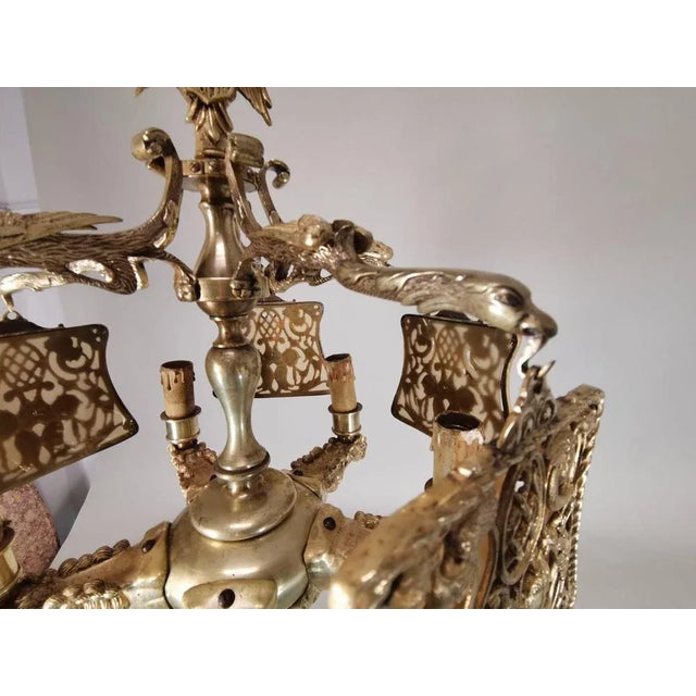 Gilded Bronze Lamp, 19th Century For Sale - Image 9 of 12