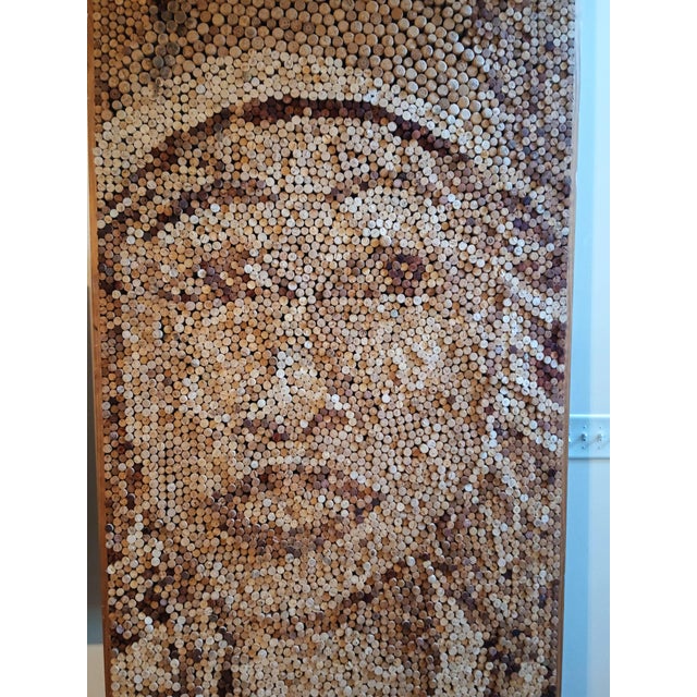 2000 - 2009 Stunning One-of-a-Kind Large-Scale Mosaic Portraits From 1000s of Natural Corks That Merge Luxury Wine Culture With Sustainable Fine Art For Sale - Image 5 of 12