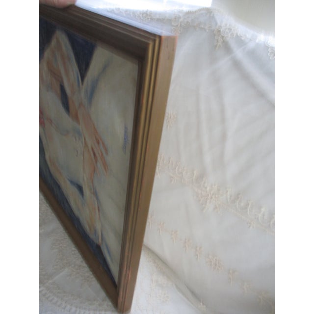 Vintage Mid Century Signed L L Scoggins Portrait of Grace Kelly For Sale - Image 10 of 11