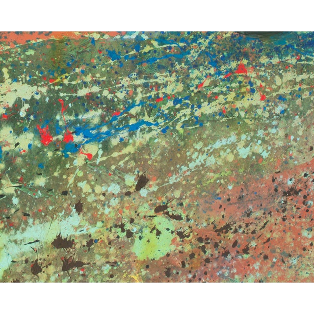 1980s 1980s Abstract Acrylic Landscape by Harry Hilson For Sale - Image 5 of 8