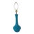 MCM Azure Ceramic Crackle Glaze Lamp For Sale