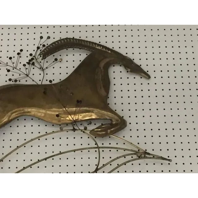 Art Deco C. Jere "Deer Running" Wall Sculpture For Sale - Image 4 of 5