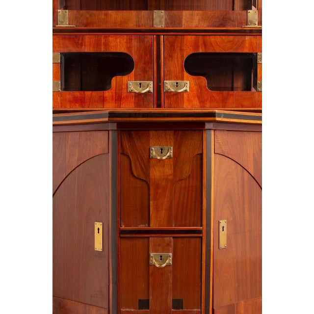 Rustic Art Nouveau Mahogany Cabinet from August Ungethüm, 1905 For Sale - Image 3 of 10