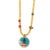 Colorful Nepal Mantra Pendant Yellow Beaded Long Necklace For Sale - Image 17 of 17