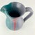 Beautiful vintage one of a kind studio pottery pitcher by artist Bill Tyner. Fabulous 80s post modern feel. Love the...