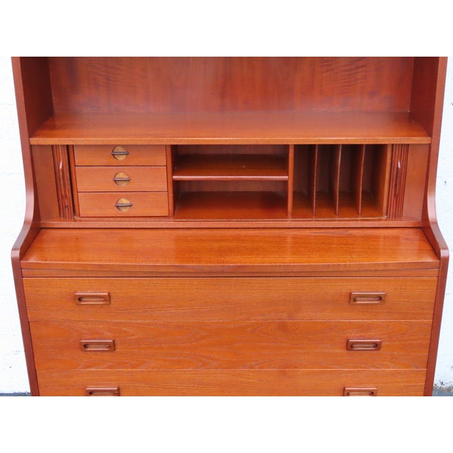 Johannes Sorth for Bornholms Møbelfabrik Bookcase With Secretary Desk 6905 For Sale - Image 12 of 18