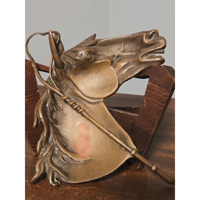 Vintage St. Louis Car Company Brass Horse‑Head Ashtray – Railway Industrial Decor For Sale In Pittsburgh - Image 6 of 12