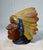 Brown Rare Antique Native American Indian Chief Montreal White Metal Still Coin Bank For Sale - Image 8 of 12
