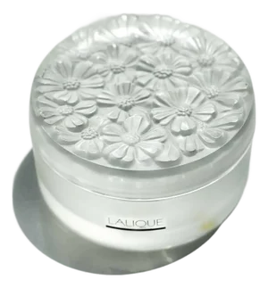 Vintage Lalique Floral Vanity Box | 20th Century French Crystal