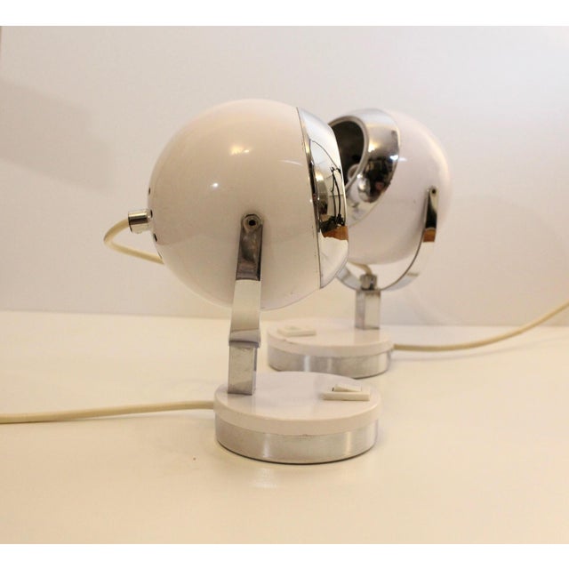 Vintage Eyeball Table Lamps, 1970s, Set of 2 For Sale - Image 3 of 8