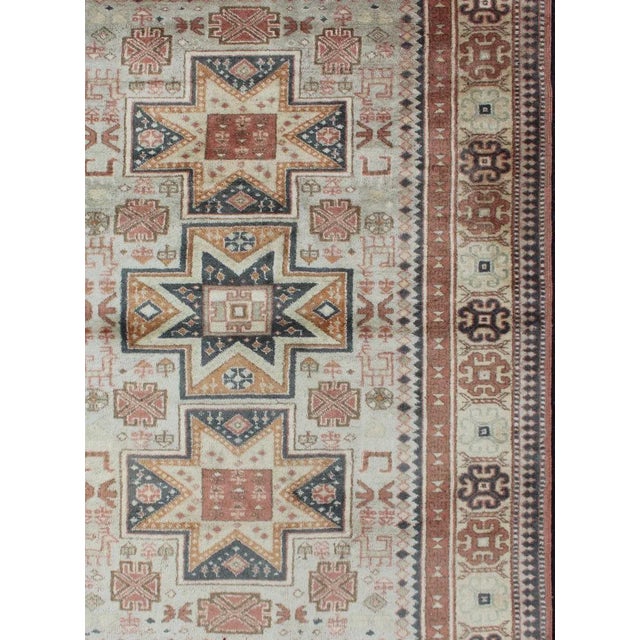 Tribal Vintage Carpet from Turkey, rug , country of origin / type: Turkey / Oushak, circa 1960 This Tribal rug from Turkey...