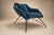 Brazilian Modern “Concha” Armchairs in Iron and Dedar's Blue Mohair, Carlo Hauner, Brazil, 1950s — Lot 83C For Sale - Image 14 of 18
