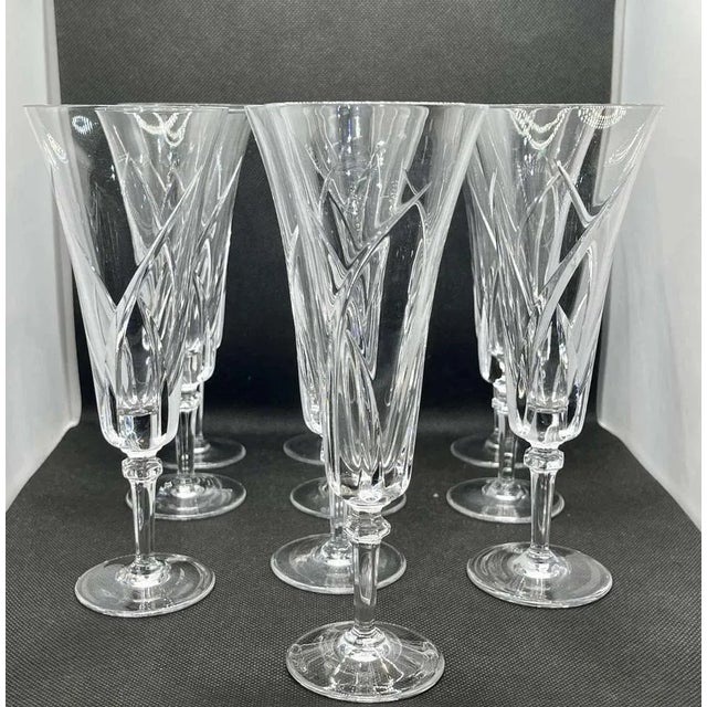Champagne Flutes in Sèvres Niagara Model, 1950s, Set of 10 For Sale - Image 8 of 8