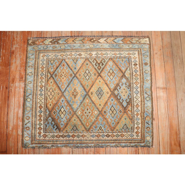Textile Zabihi Collection Tribal Jaff Kurd Mini Early 20th Century Rug - 2' x 2'4" For Sale - Image 7 of 7