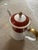 Mikasa bone China coffee/tea pot set including a creamer and a sugar container in Mikasa Egyptian Terracotta pattern....