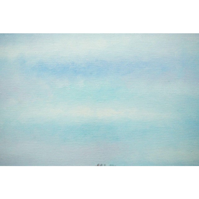 Giovanni Omiccioli, Fregene Fishing Village, 20th Century, Oil Painting on Cardboard For Sale - Image 9 of 14