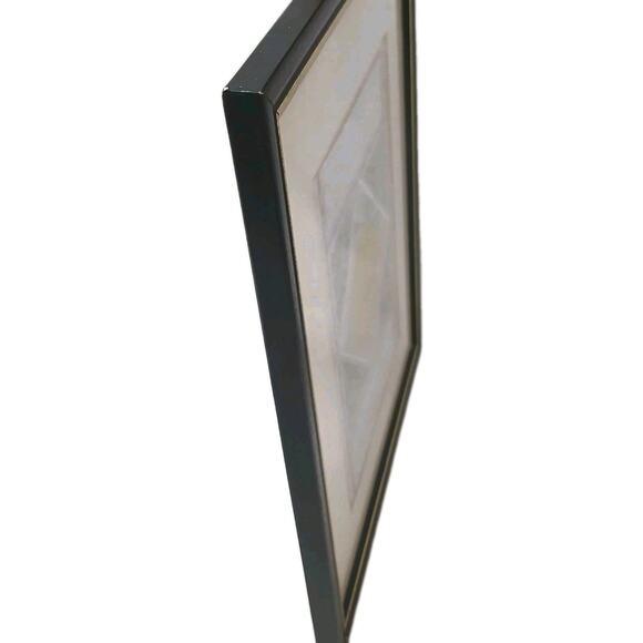 1960s Exotic 3d Foil Watercolor Art Star of David Artist Signed Framed Gold Handpainted For Sale - Image 15 of 16
