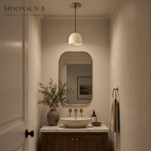 Transform your kitchen, hallway, breakfast nook, or dining space with this handcrafted minimalist dome pendant light by...