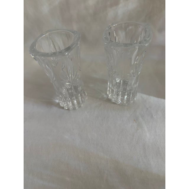 Vintage 1960 Decanter Set With Two 1960 Etched Wine Goblets For Sale In Greenville, SC - Image 6 of 8
