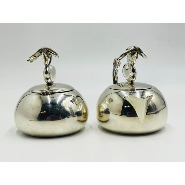 1970s Los Castillo Taxco Pelican Creamer, Sugar & Serving Tray, Mexican Silversmithing - 3pcs For Sale - Image 14 of 18