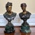 Bronze Pair of Bronze and Marble Greek Bust For Sale - Image 8 of 8