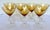 Mid-Century Modern 1930s Mid-Century Cambridge Glass Amber & Clear Stem Champagne Coupes - Set of 7 For Sale - Image 3 of 18