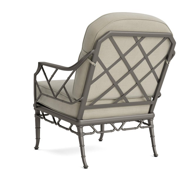 Not Yet Made - Made To Order Brown Jordan Calcutta Lounge Chair, Mica frame with Fusion Meadow fabric For Sale - Image 5 of 11