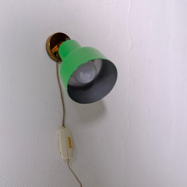 Gold Italian Wall Lamp, 1940s-1950s For Sale - Image 8 of 10