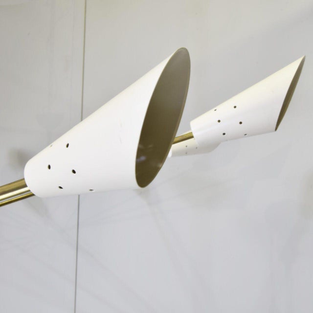 Shangai Chandelier in the style of Stilnovo, 1960s For Sale - Image 9 of 10