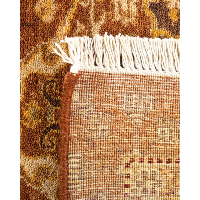 2000 - 2009 Mogul, One-of-a-Kind Hand-Knotted Area Rug - Yellow, 8' 1" x 10' 4" For Sale - Image 5 of 8