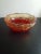 1960s Vintage Jeannette Amberina Glass Decorative Pedestal Bowl For Sale - Image 5 of 6
