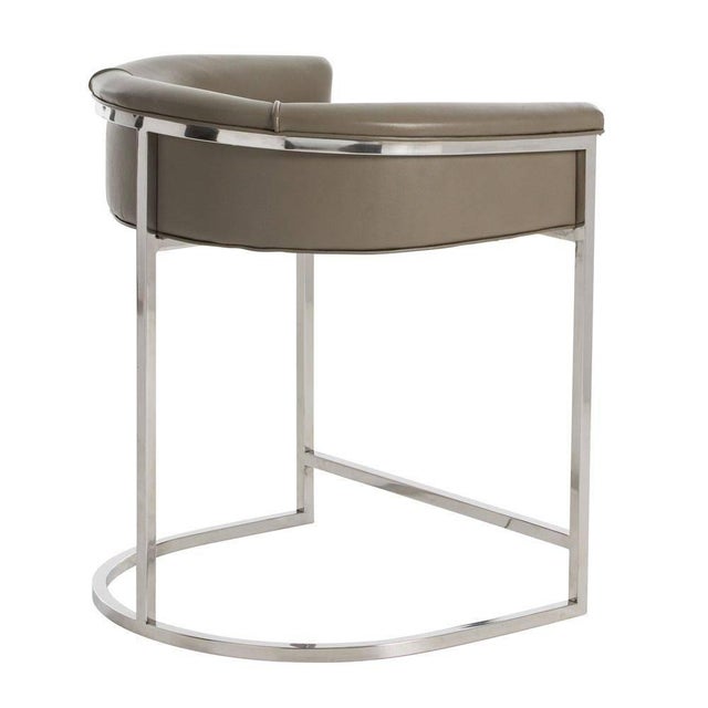 American Arteriors Home Calvin Counter Stool, Gray For Sale - Image 3 of 3