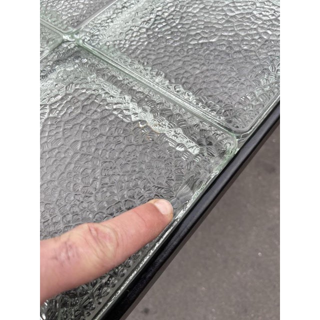 Stitched Leather Cocktail Table by Jacques Adnet, 1950s For Sale - Image 9 of 16