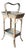 Napoleon III Rattan Serving Bar Cart, 1890s For Sale