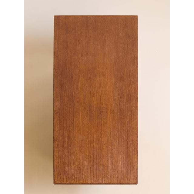 The Vintage Mid-Century Brutalist Walnut Coffee Table For Sale In Chicago - Image 6 of 9