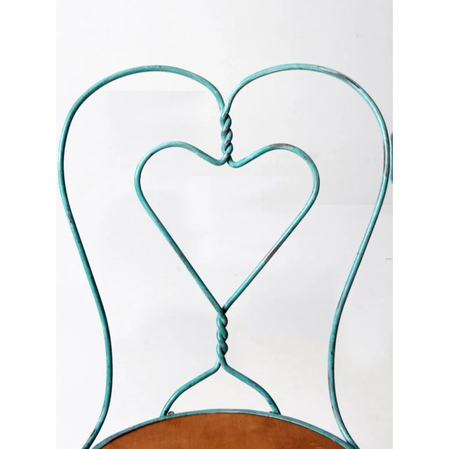 Vintage Ice Cream Parlor Table Set With 4 Chairs Chairish