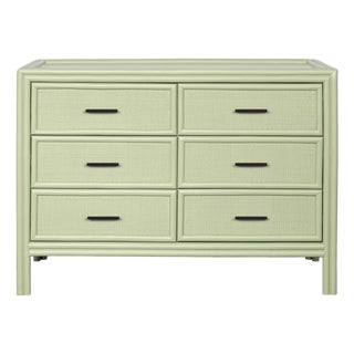 Bermuda Six-Drawer Dresser - Celery Green For Sale