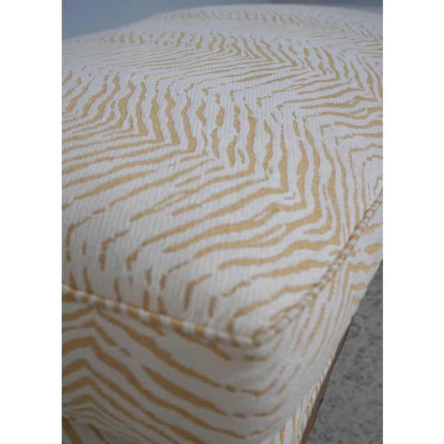 Guy Chaddock Country French Zebra Print Chair & Ottoman For Sale - Image 17 of 18