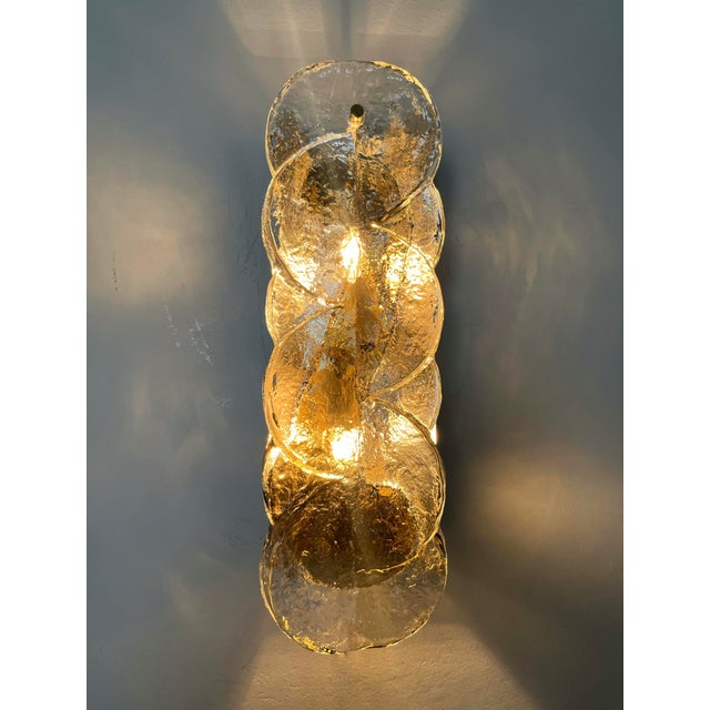 Mid-Century Austrian Citrus Wall Sconces in Murano Glass from Kalmar, 1970s, Set of 4 For Sale - Image 4 of 18