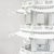 Vintage Large-Scale Seven-Tier Chinoiserie White Painted Tole Pagoda Tower For Sale - Image 4 of 13