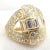 Gold Piaget 18k Yellow Gold 3ct Diamond Cocktail Ring, size 5.5 For Sale - Image 8 of 12