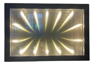 Handmade Prototype Infinity Mirror, Italy, 1990s