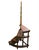 Library Staircase in Leather and Wood, 1900 For Sale - Image 3 of 7