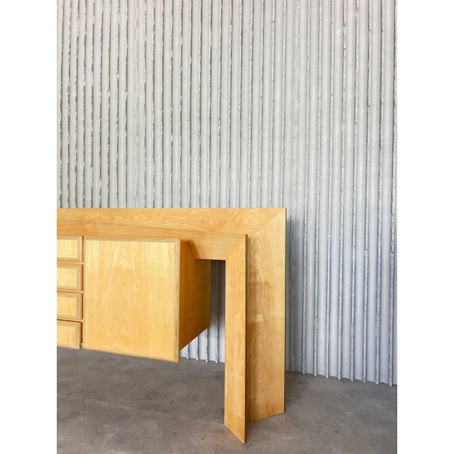 Handmade Asymmetrical Sideboard, 1980s For Sale - Image 4 of 18