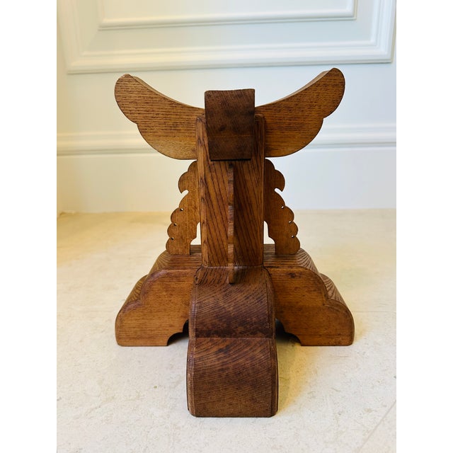 Vintage 1970’s Carved Wood Plinth For Sale - Image 13 of 13