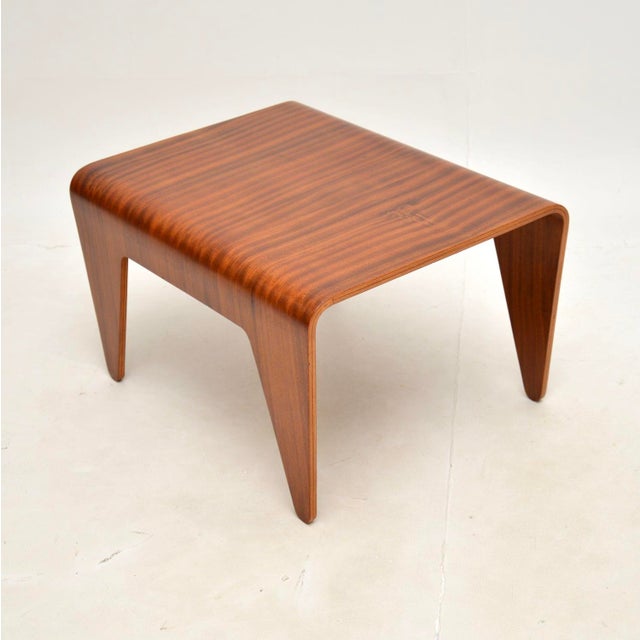 Vintage Laminated Plywood Side Table attributed to Marcel Breuer for Isokon, 1950s For Sale - Image 6 of 12