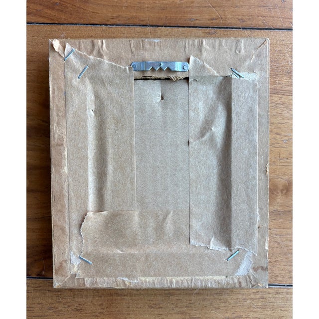 2025 Wellon Bridgers Original Abstract Expressionist Oil Woods With Clearing in Vintage Frame For Sale - Image 4 of 4